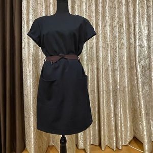 Black dress with raglan sleeve